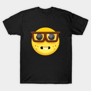 Confused Nerd Emoji Meme - Design T-Shirt